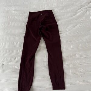 lululemon athletica Dark Burgundy Leggings